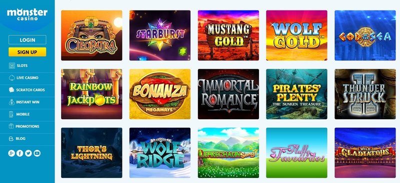 Monsterwin Casino: Ein Überblick Über die beliebten Online Casino Spiele